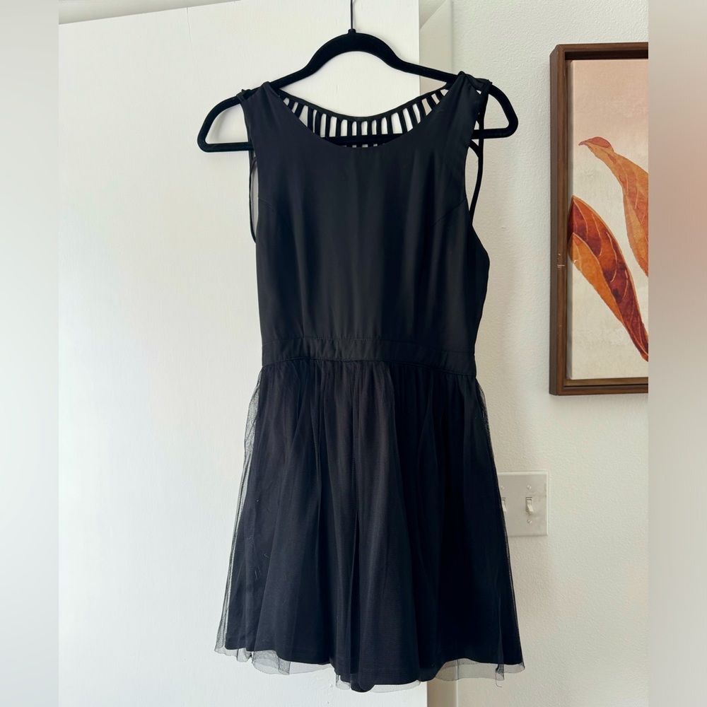 Black mini dress